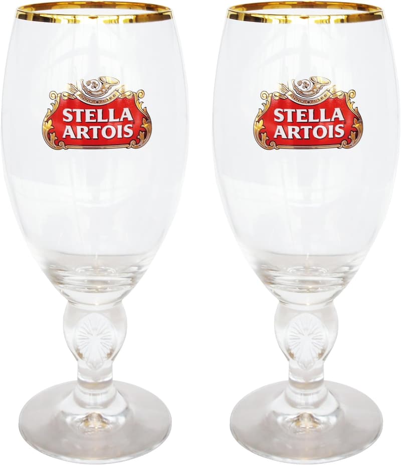 Stella Artois 40cl Star Chalice Glasses, Set of 2