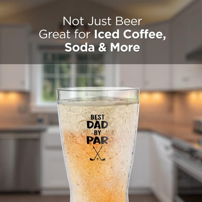 Golfing Gift for Dad - Freezable 14oz Chiller Mug