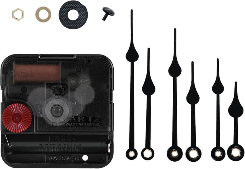 DIY Silent Clock Mechanism Replacement Kit with 17mm Shaft