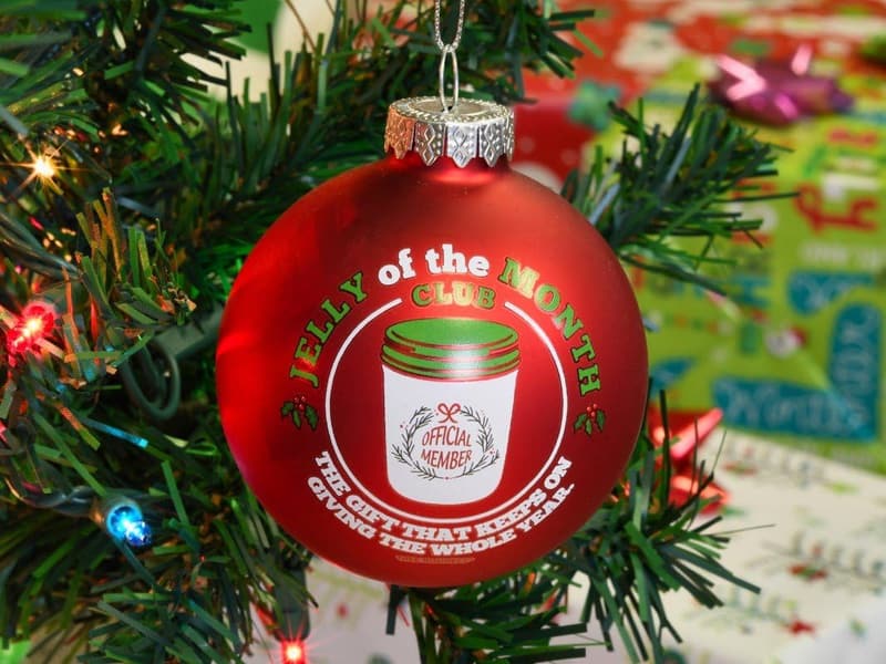 Christmas Red Glass Ornament - Tree Buddees Jelly of The Month Club
