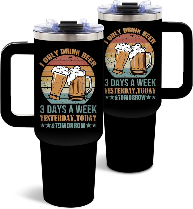 Funny Beer Lover 40 oz Stainless Steel Tumbler