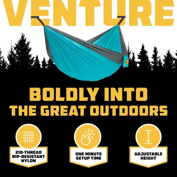 Portable Lightweight Camping Hammock - 500lbs Capacity