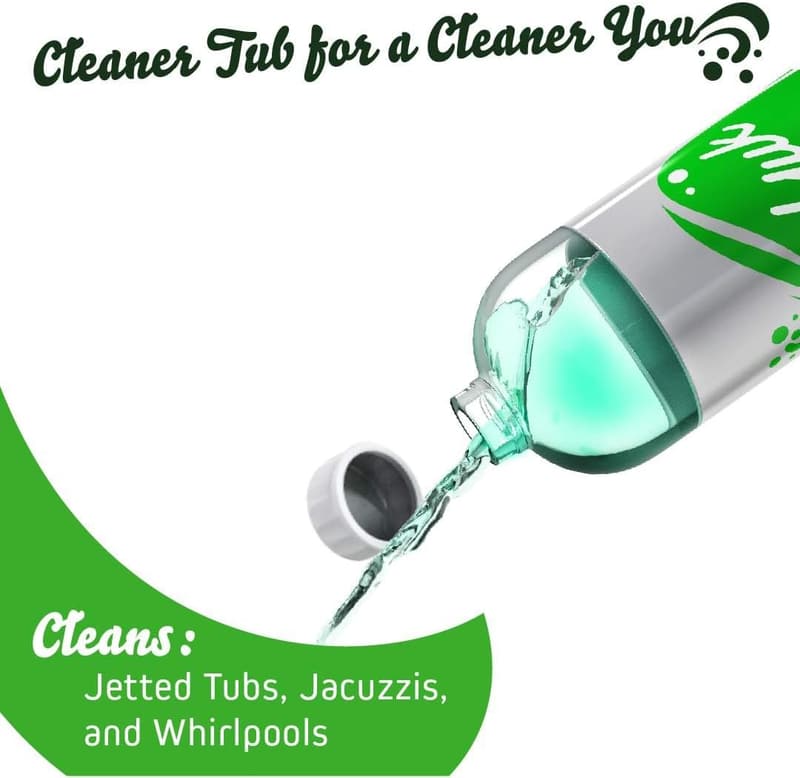 Jetted Tub Cleaner - Septic Safe, 16 oz, 4 Cleanings Per Bottle