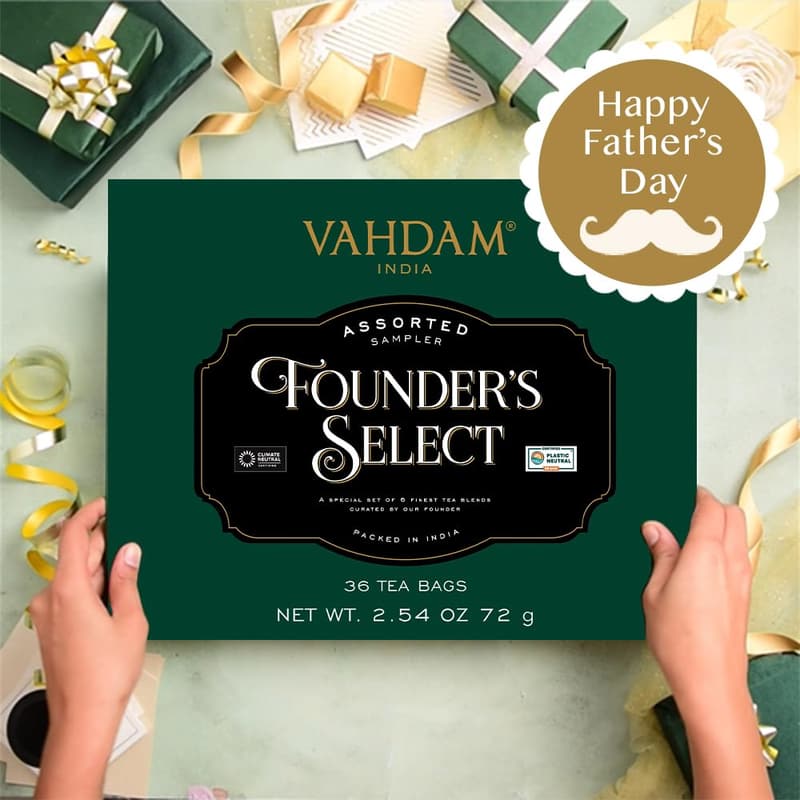 Father's Day Assorted Tea Gift Set - 36 Bags, 6 Varieties
