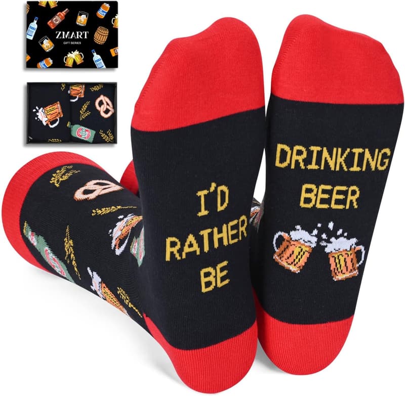 Funny Beer Socks Gift for Mom and Women