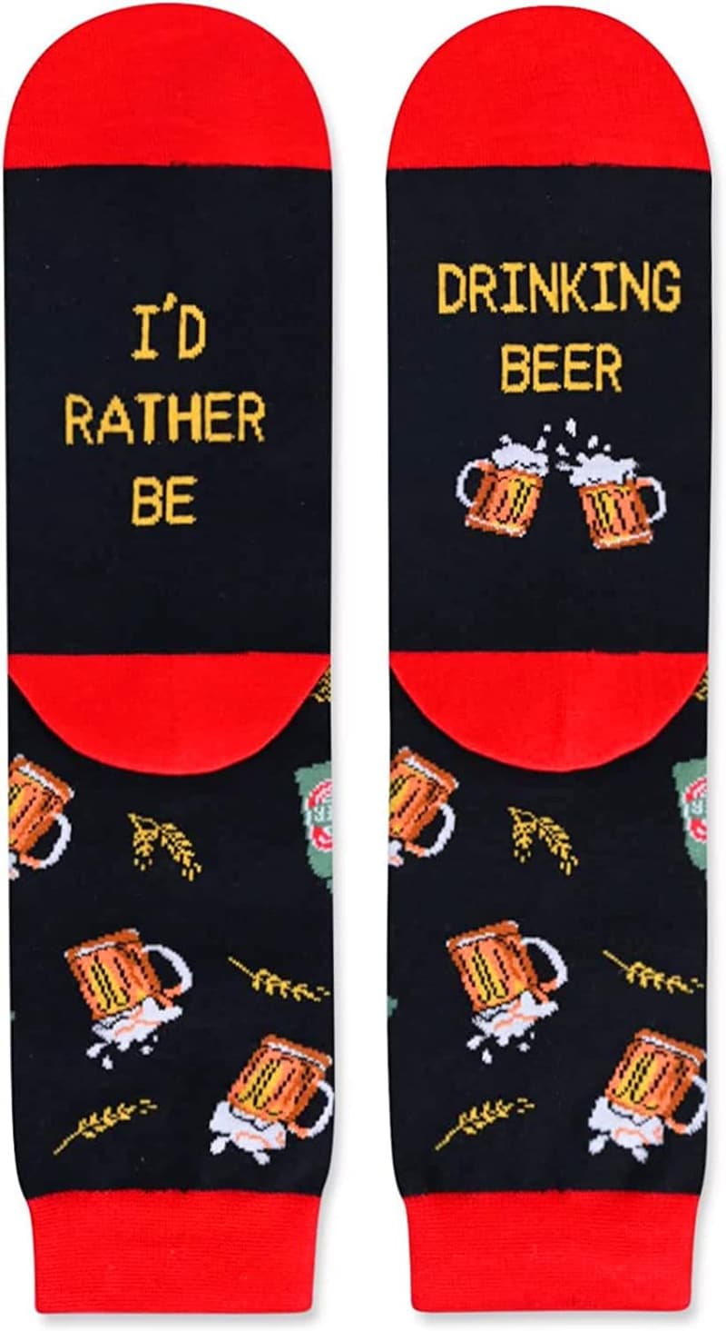 Funny Beer Socks Gift for Mom and Women