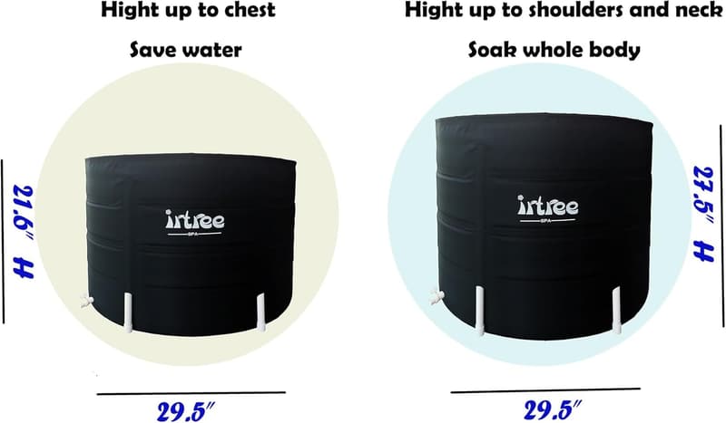Folding Portable Cold Plunge Bathtub for Adults