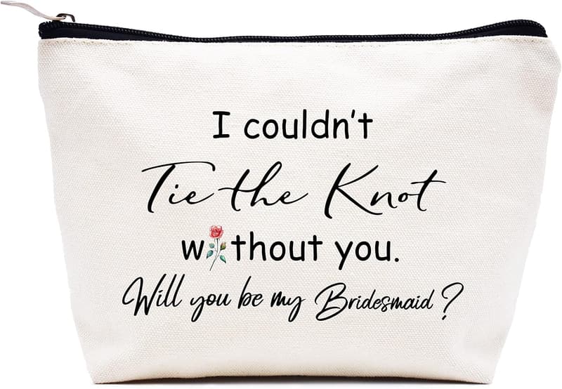 Bridesmaid Proposal Makeup Bag - 