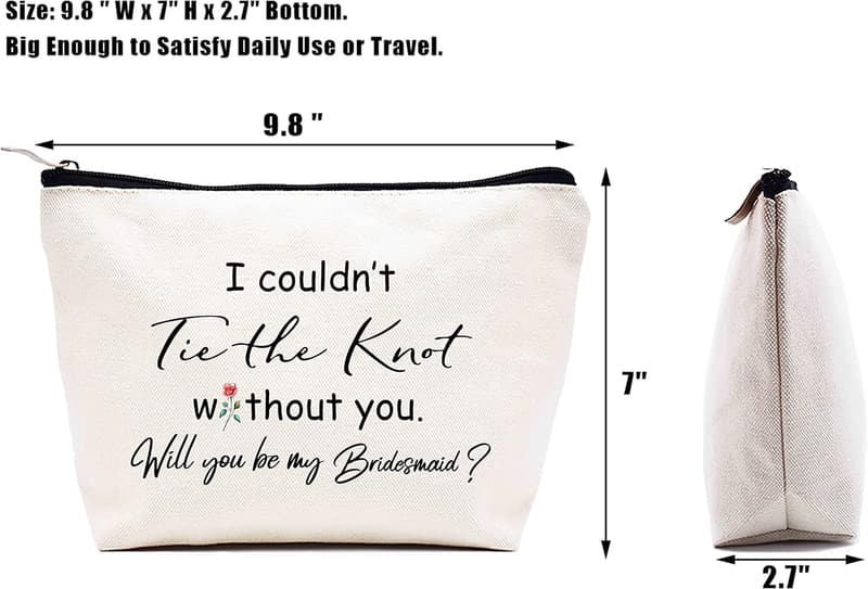Bridesmaid Proposal Makeup Bag - 