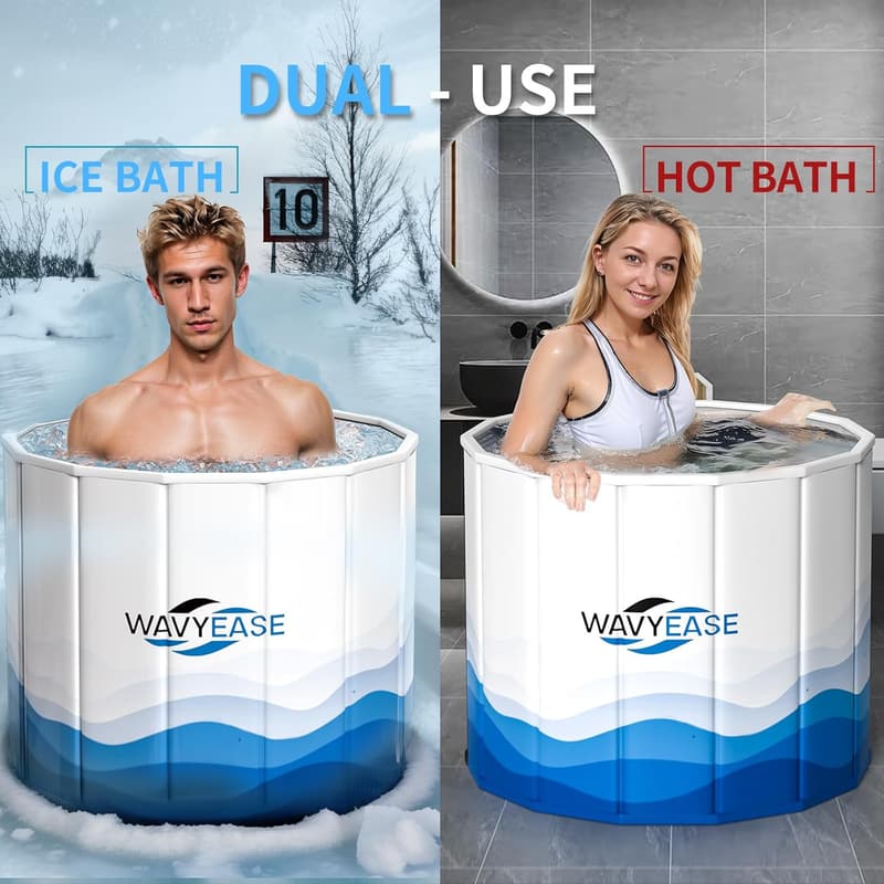 Collapsible Cold Plunge Bath Tub for Adult Recovery