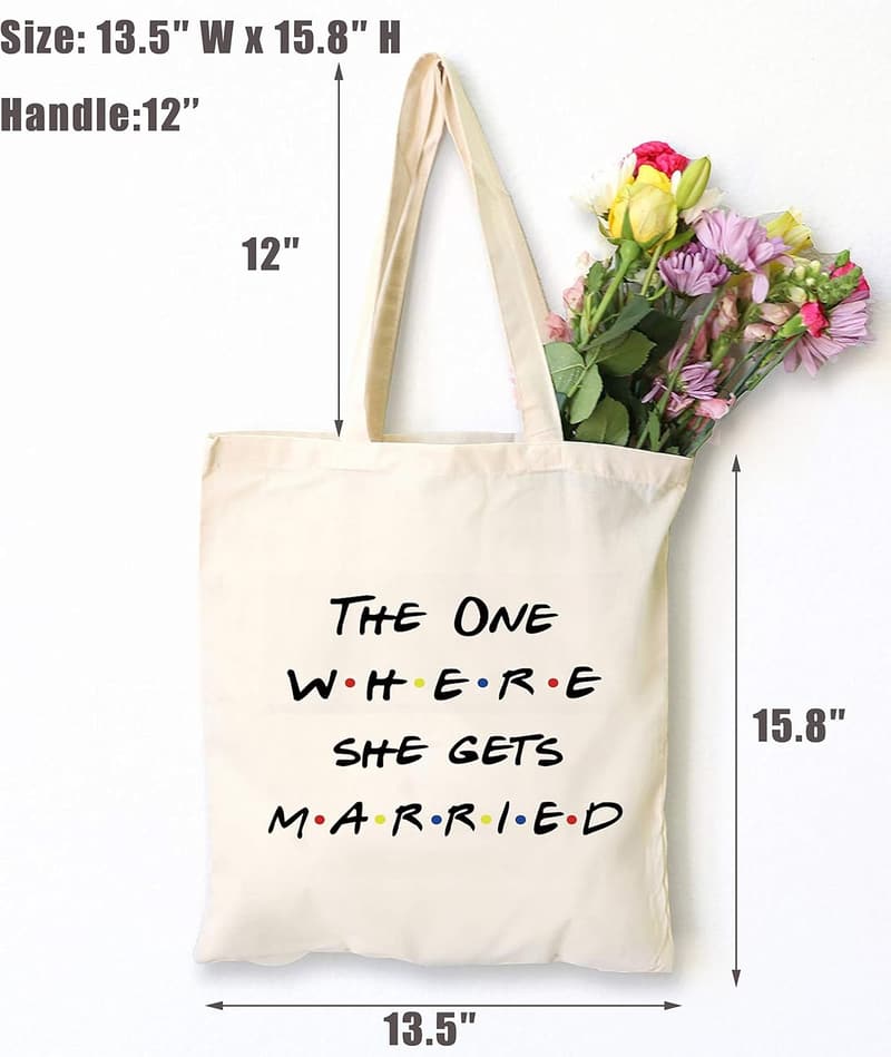 Bride-to-Be Shopping Tote Bag - Perfect Engagement Gift