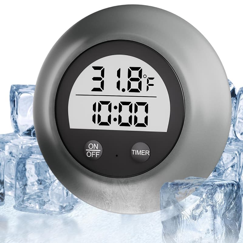 Waterproof Silicone Ice Bath Thermometer with Timer