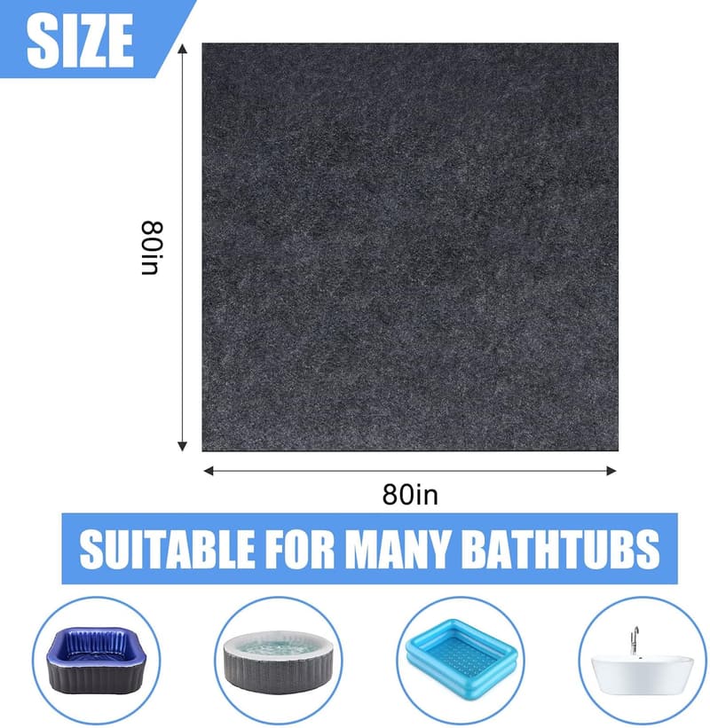 Inflatable Hot Tub Mat – 80