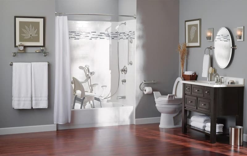 24-Inch Designer Stainless Steel Grab Bar for Bathroom Safety