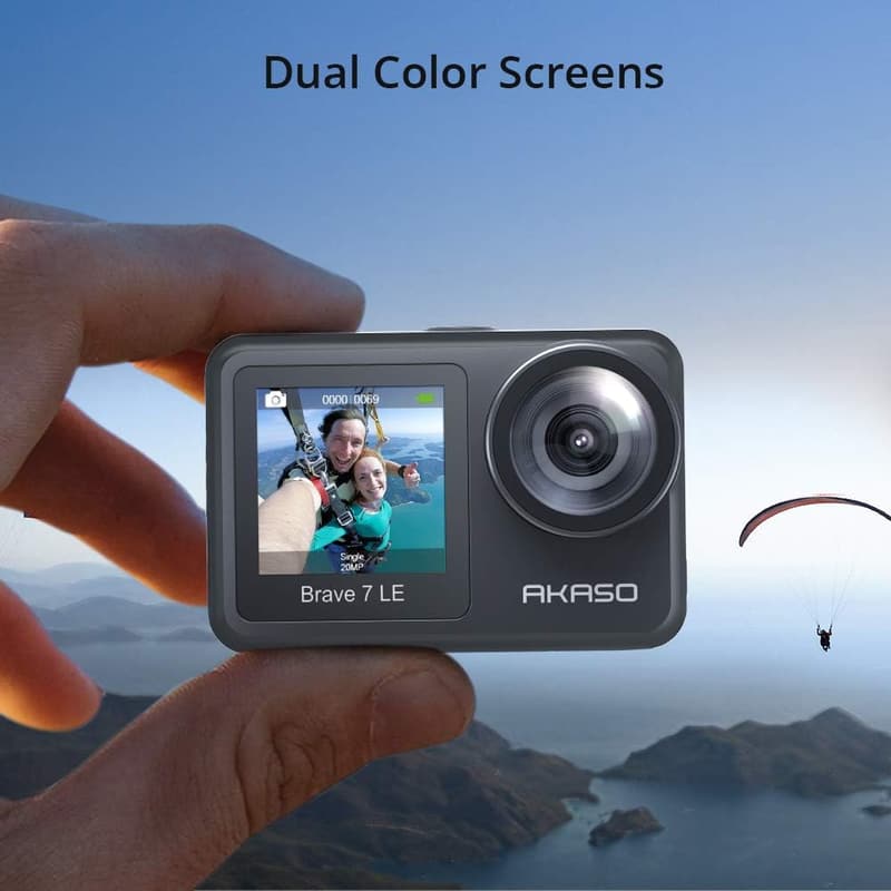 4K Waterproof Action Camera Bundle with 128GB Memory Card