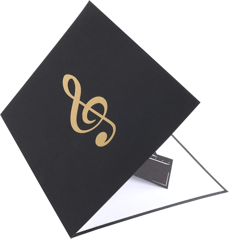Grand Piano 3D Pop Up Card for Music Lovers - Happy Birthday