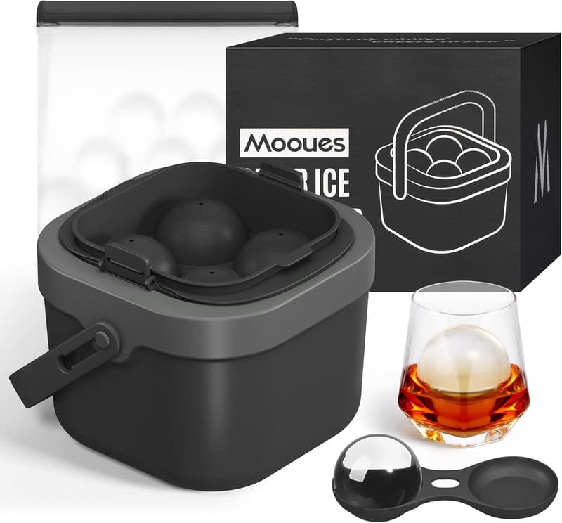 Whiskey Ice Ball Maker Mold - Perfect Gift for Dad