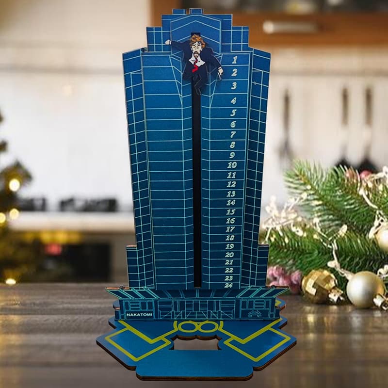 2025 Die Hard Wooden Christmas Advent Calendar for Kids