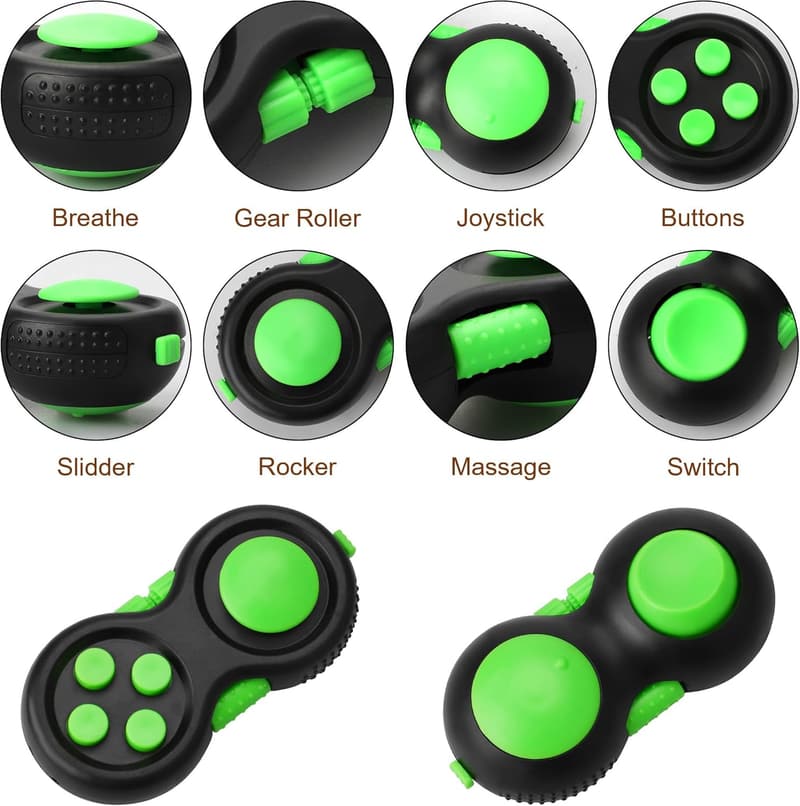 Fidget Toys for Adults and Kids - Stress Relief and Anxiety Management (Green)