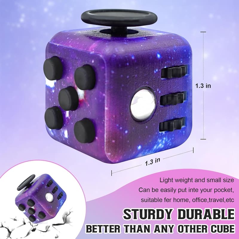 Fidget Cube Set for Anxiety Relief - 4 Pack, Handheld Toys