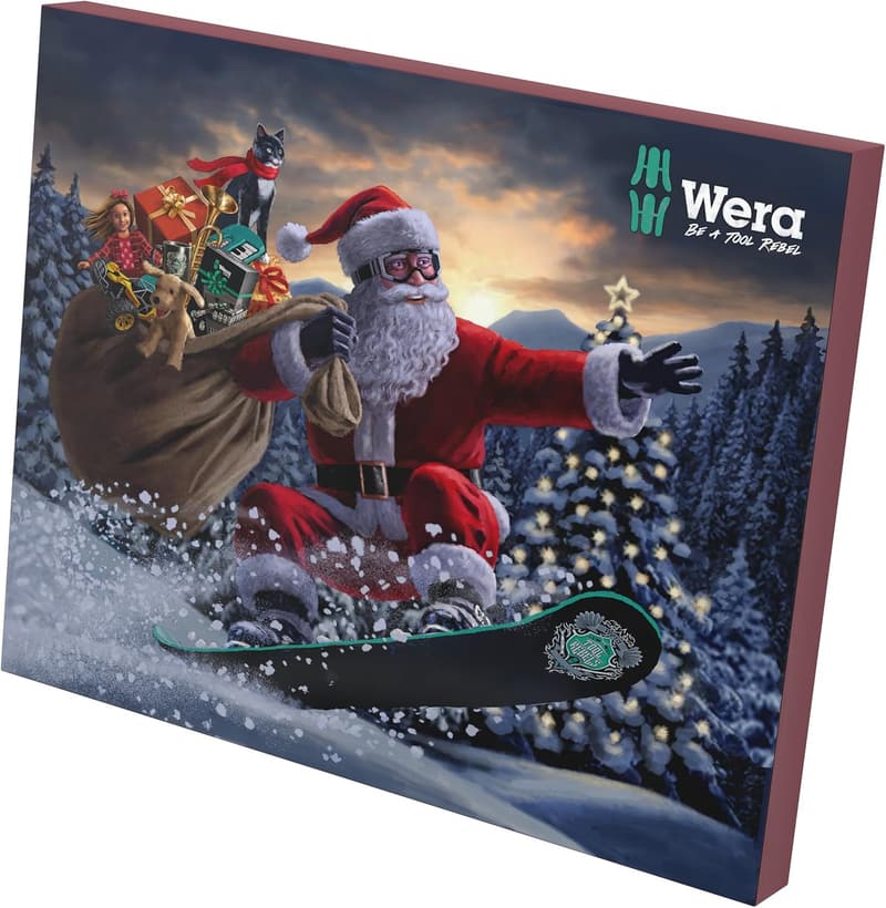 Wera 2024 Tool Advent Calendar with 25 Unique Screw Tools