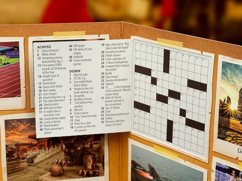 Christmas Crossword Puzzle Advent Calendar for Adults