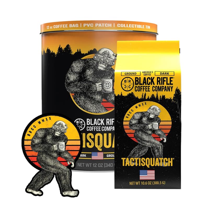 Tactisquatch Gift Bundle - Dark Roast Ground Coffee 12 oz