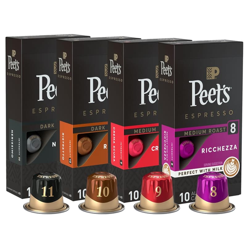 Espresso Capsule Variety Pack for Nespresso Machines - 40 Count