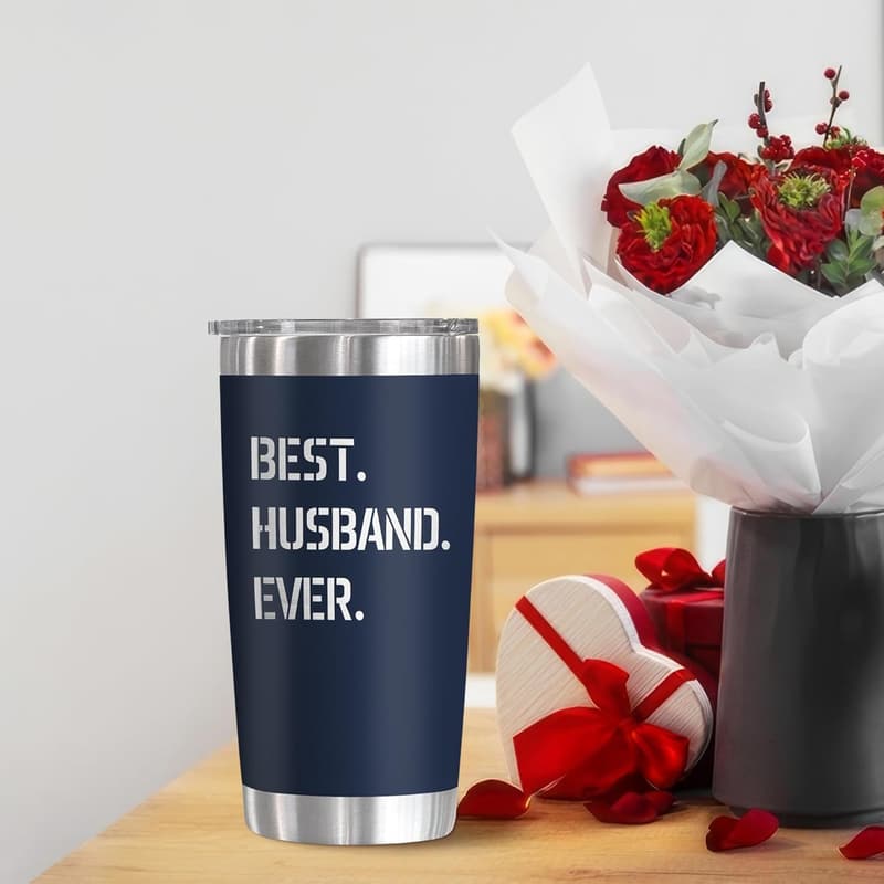 Father's Day Stainless Steel Coffee Tumbler for Him - 20 oz