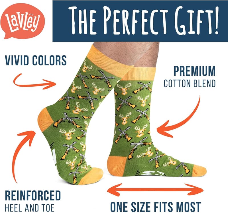 Funny Fishing & Hunting Socks for Men