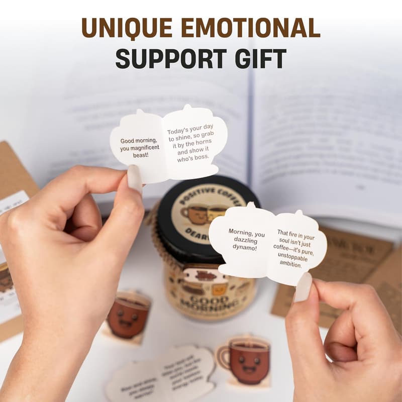 Coffee Gift Set: 60 Positive Cards for Coffee Lovers