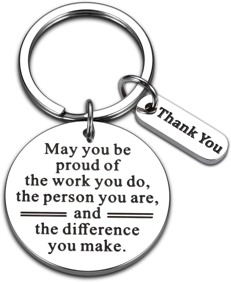 Valentine's & Retirement Gift - Inspirational Keychain for Colleagues