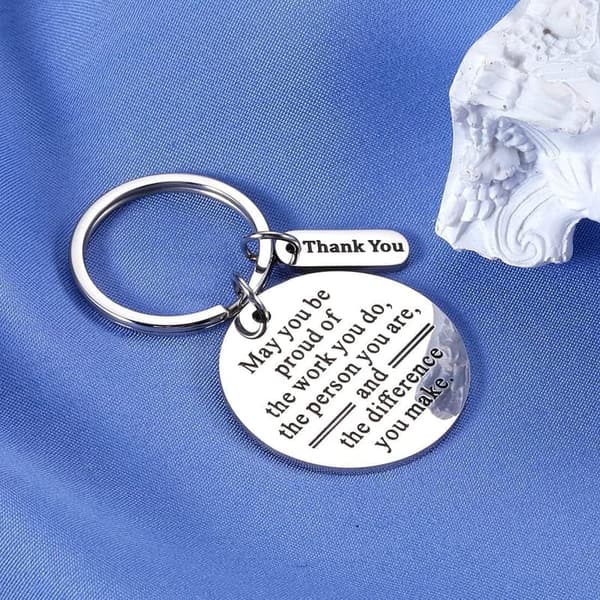 Valentine's & Retirement Gift - Inspirational Keychain for Colleagues