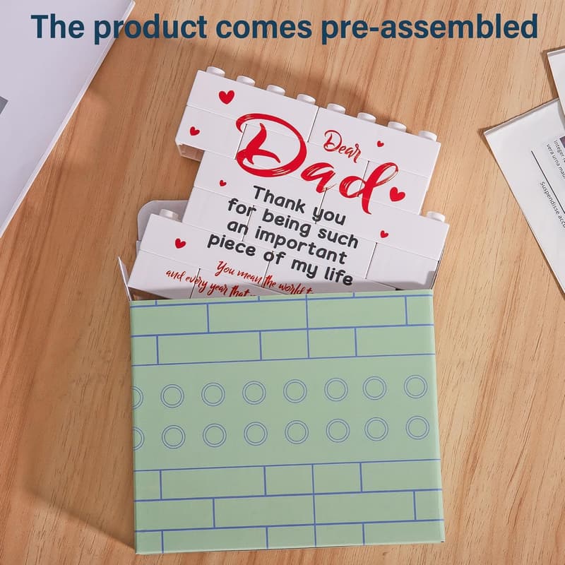 First Father's Day Desk Plaque Gift for Dad