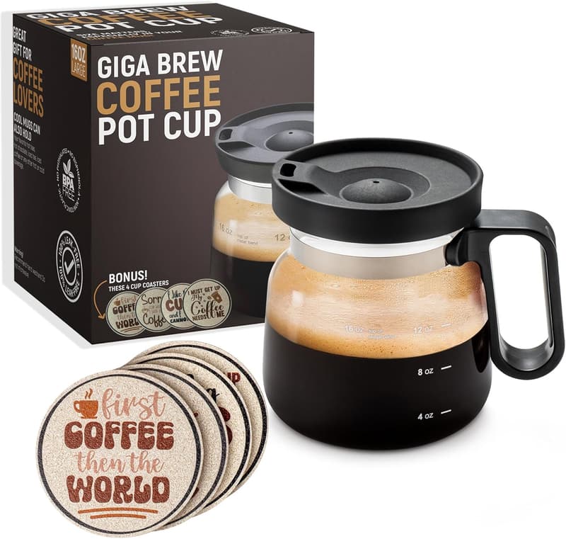 Funny Coffee Mug with Cork Coasters - Perfect Gift for Coffee Lovers