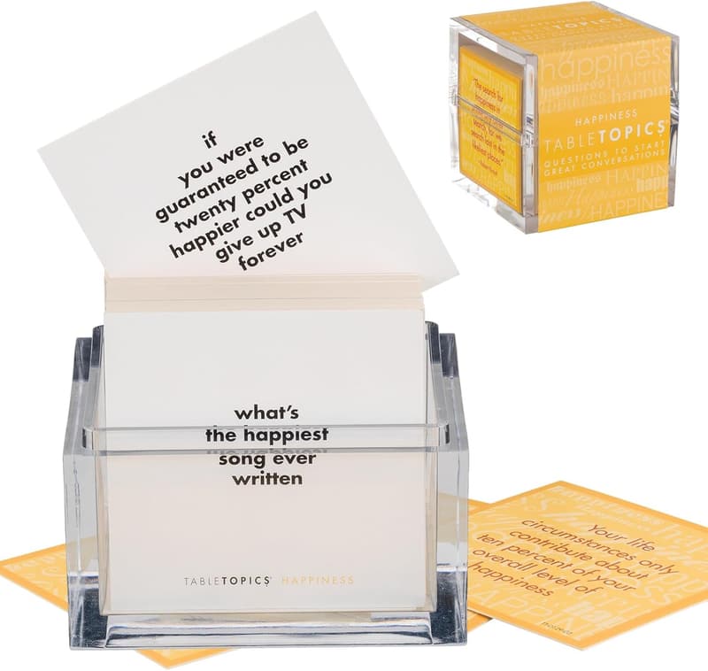 Happiness Conversation Starter Card Game for Adults