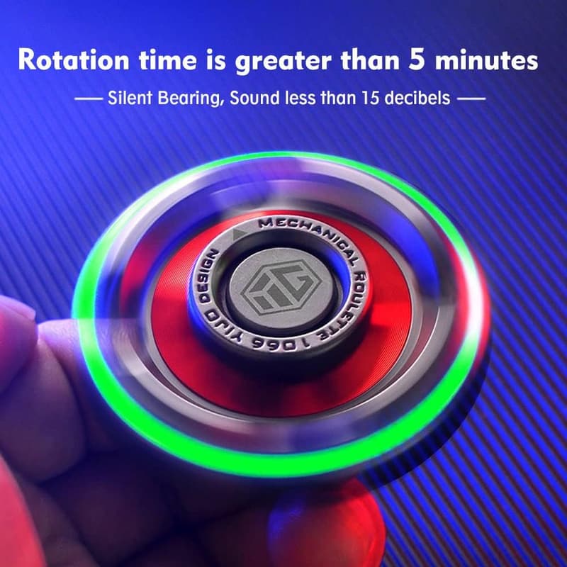 Luminous Metal Fidget Spinner for Stress Relief
