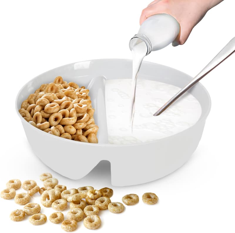 Anti-Soggy Cereal Bowl - BPA-Free Divided Design