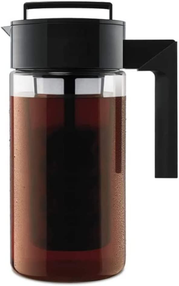 Airtight 1 Quart Cold Brew Coffee Maker - BPA-Free, Black