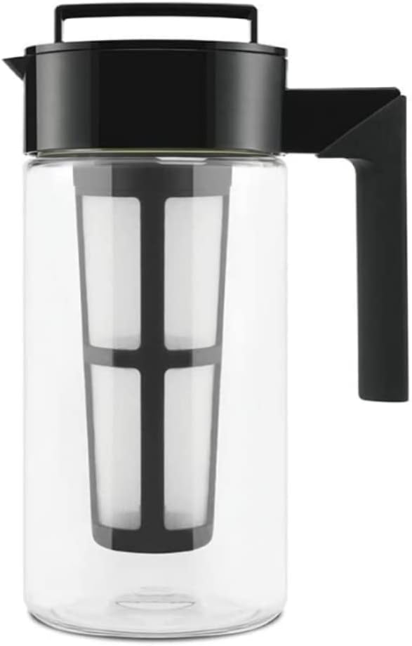 Airtight 1 Quart Cold Brew Coffee Maker - BPA-Free, Black