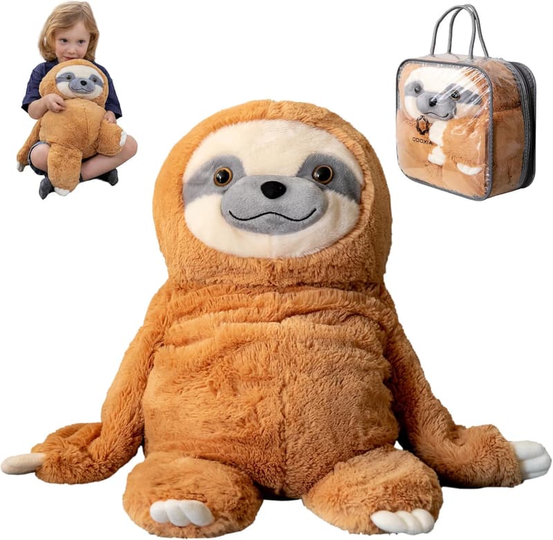 Weighted Plush Sloth for Anxiety Relief | 5 lbs | Machine Washable