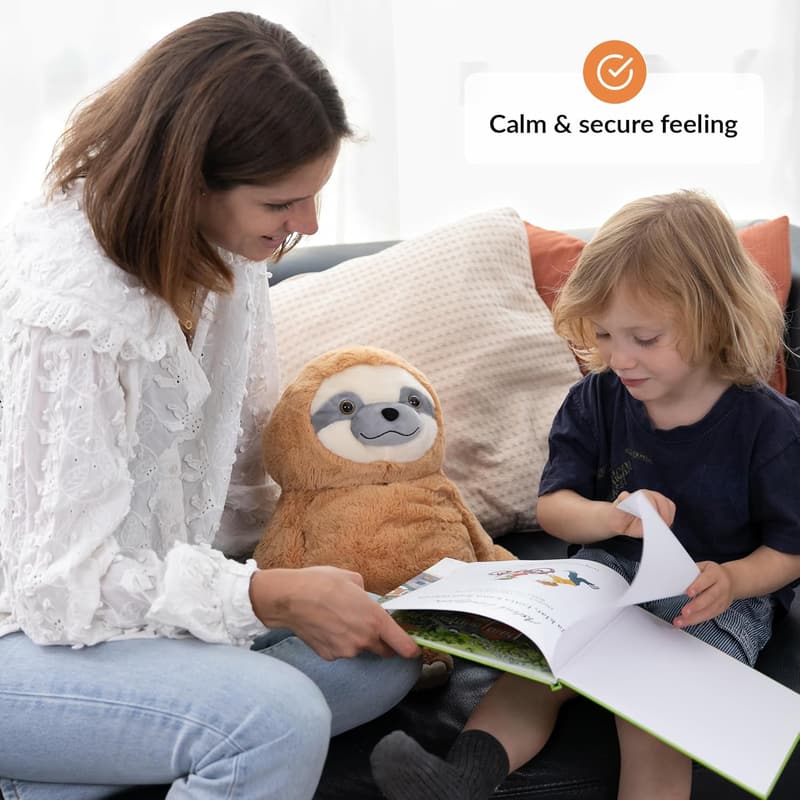 Weighted Plush Sloth for Anxiety Relief | 5 lbs | Machine Washable