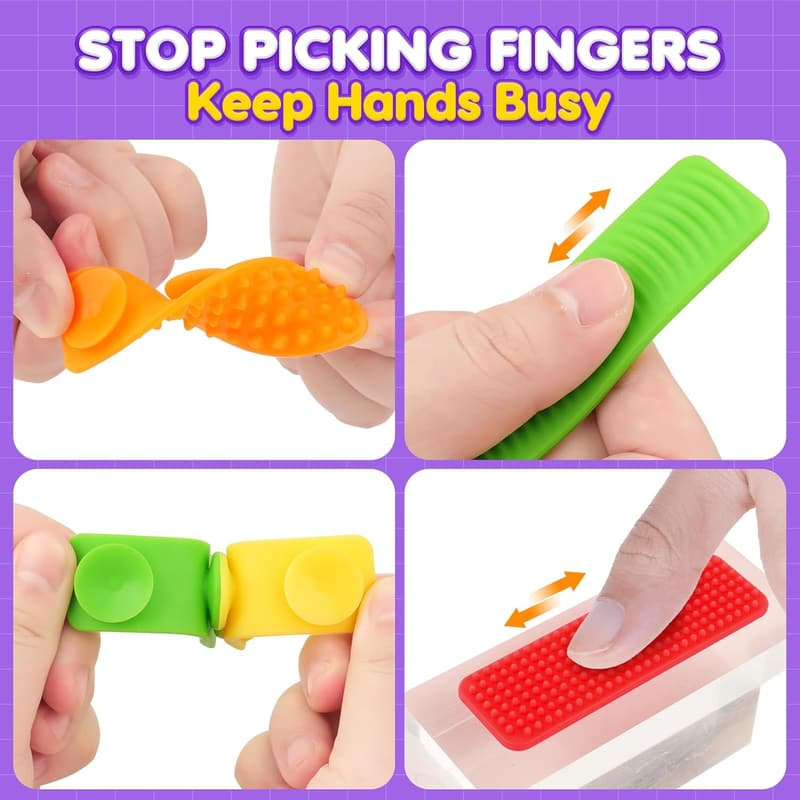 24 Pack Sensory Fidget Toys for Kids & Adults - Anxiety Relief
