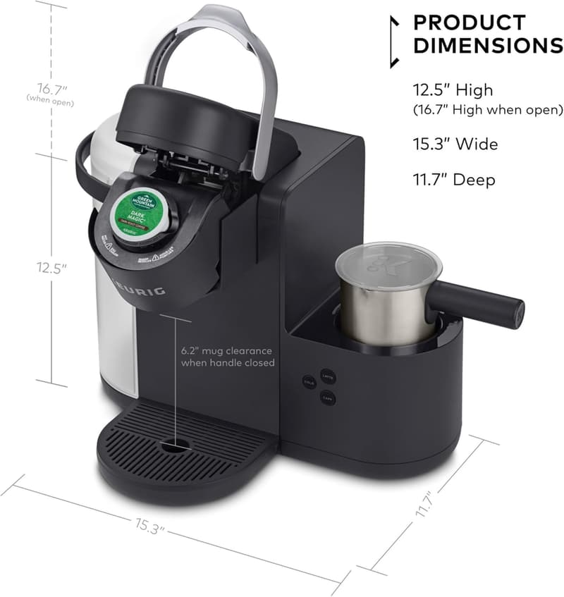 Keurig K-Cafe Coffee Maker with Dishwasher-Safe Frother