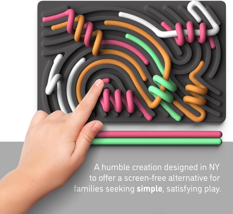 Fidget Sensory Board for Kids & Adults - Silicone, Portable