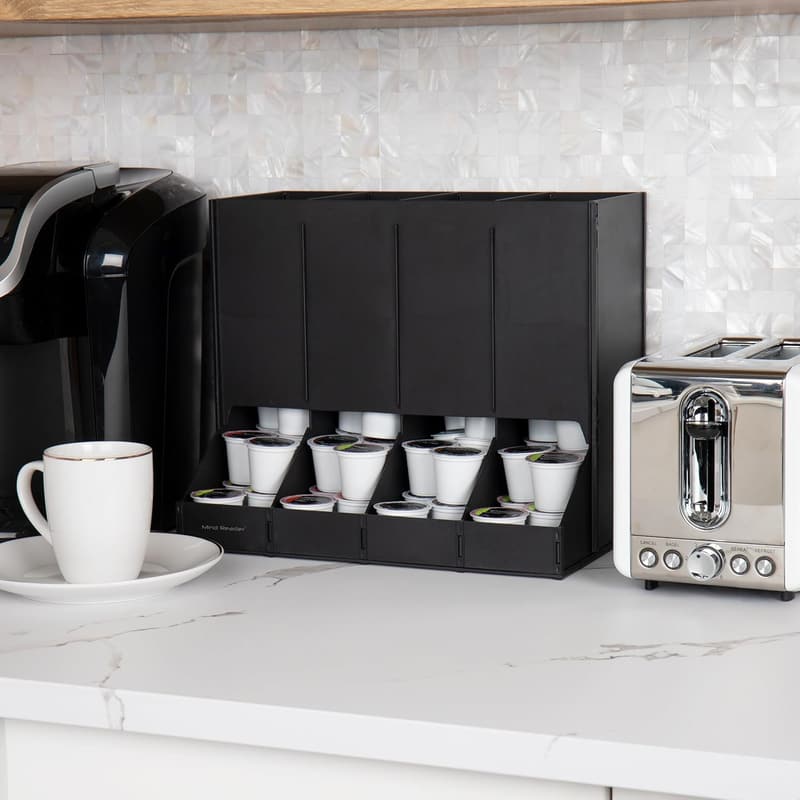 Coffee Pod Dispenser with 120-Pod Capacity for Breakroom, Black