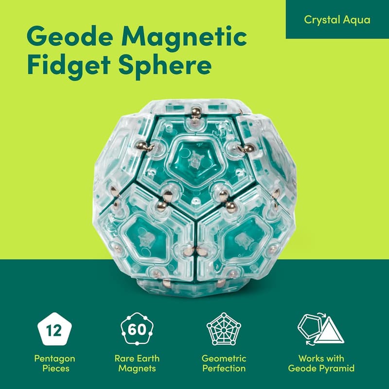 Geode Magnetic Fidget Toy for Stress Relief – Adults & Teens 14+