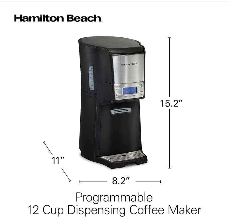 Hamilton Beach 12-Cup Programmable Coffee Maker with Dispensing Pot