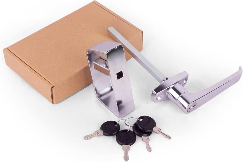 Shed Door Latch Lock Kit with 4 Keys - 4.5