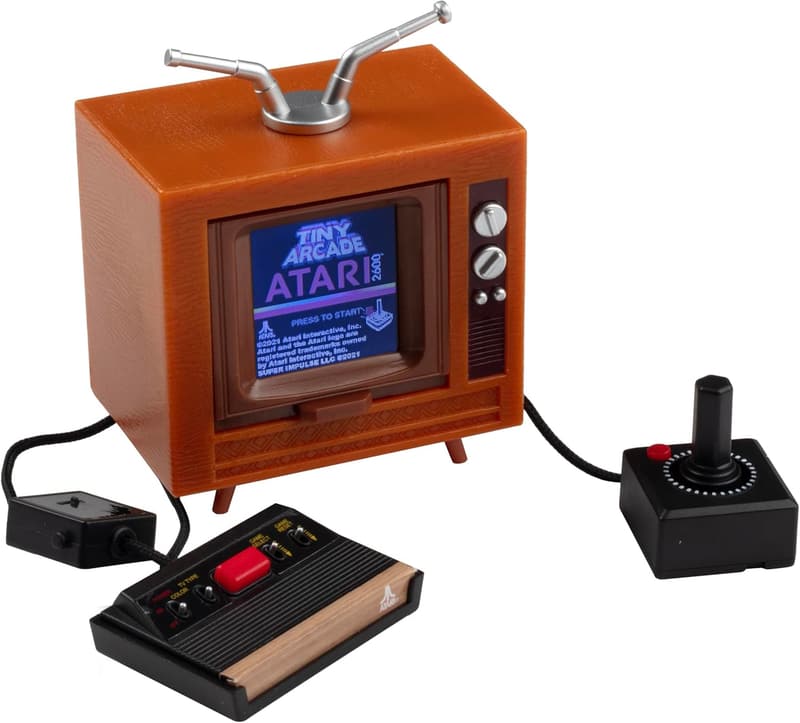 Mini Retro Atari 2600 Game Console with 10 Classic Titles